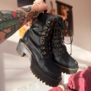 LEONA VINTAGE SMOOTH LEATHER HEELED BOOTS